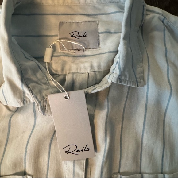 Rails Lyocell Striped Button Down - Picture 6 of 7
